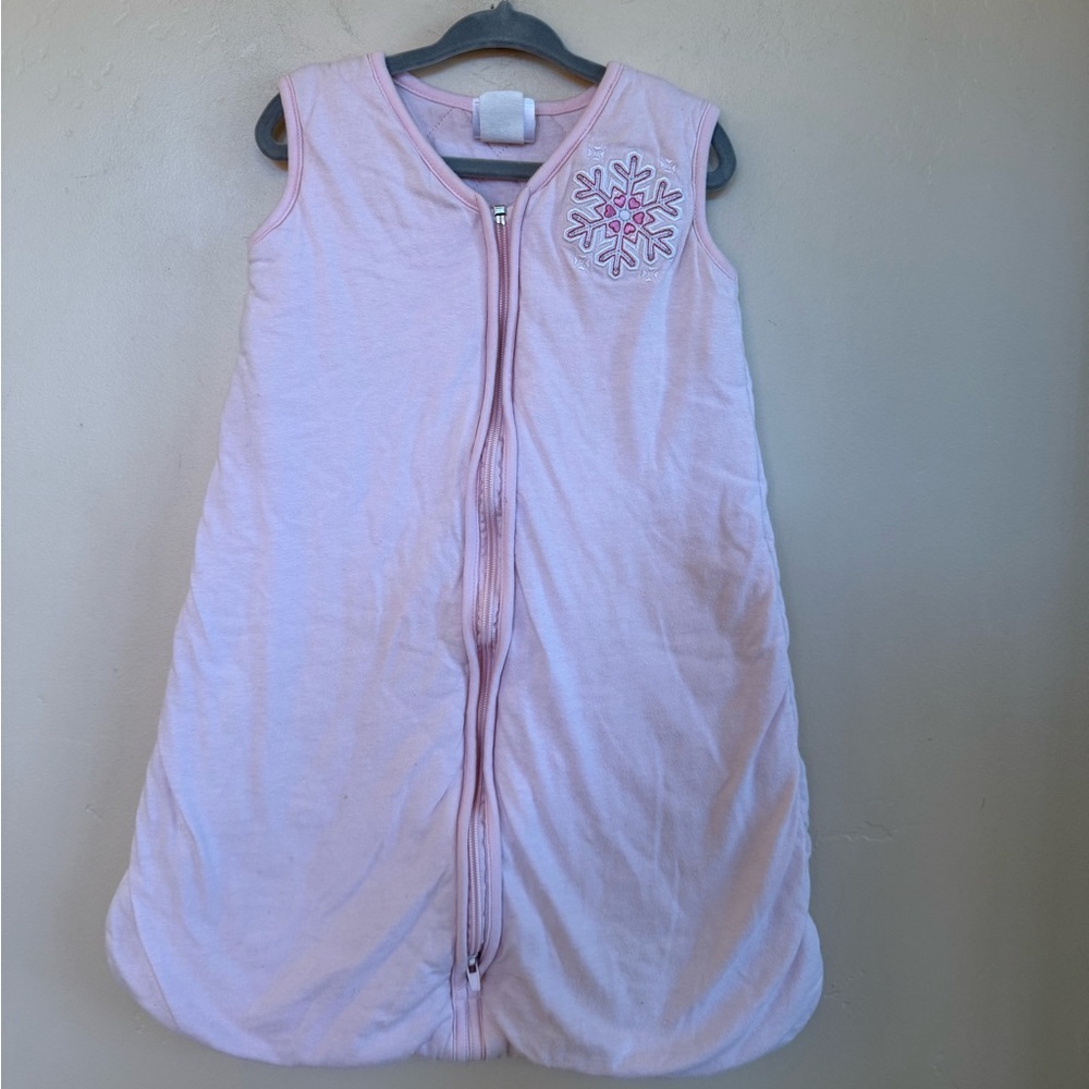 Halo Pink Sleep Sack with Snowflake Design